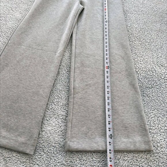 SPANX Air Essentials Jumpsuit Women's XL Wide Leg Half Zip Light Gray NEW - Picture 11 of 13